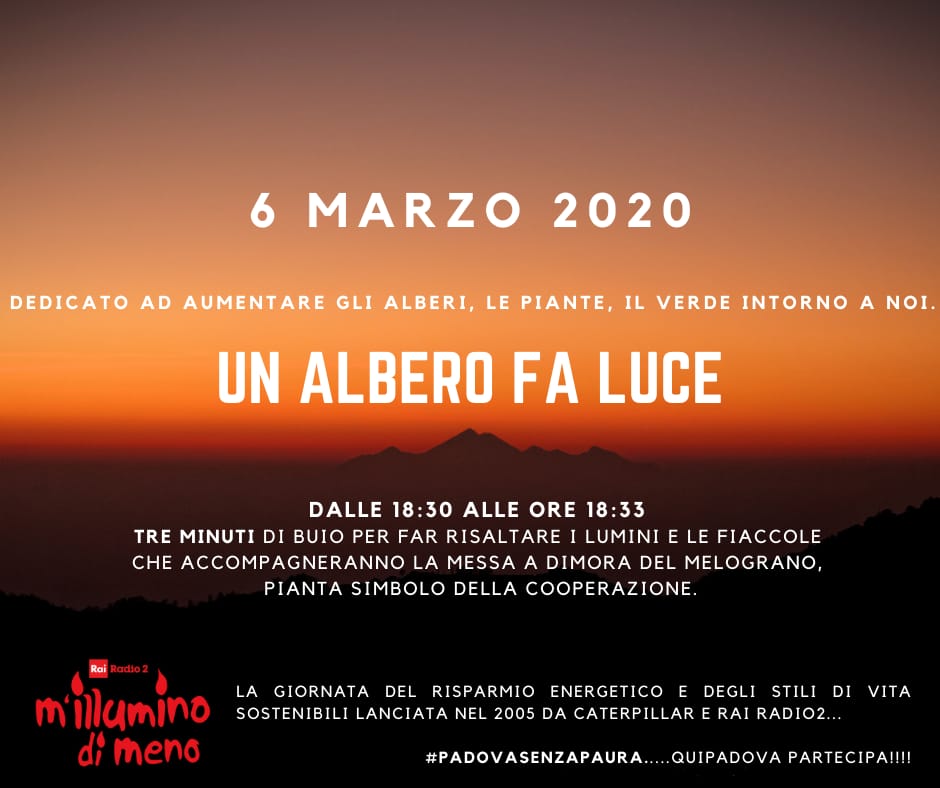 m'illumino di meno Q10Sport palestra padova